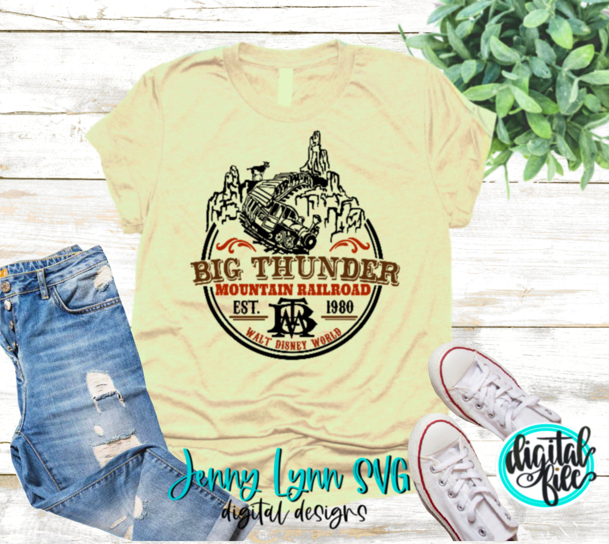 Big Thunder Mountain Railroad Walt Disney World SVG DXF PNG