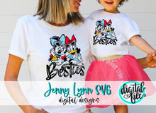 Load image into Gallery viewer, Minnie and Daisy BESTIES SVG DXF PNG Collab with Aubrey Jean SVG

