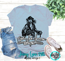 Load image into Gallery viewer, Johnny Depp Jack Sparrow Pirates of Caribbean SVG DXF PNG
