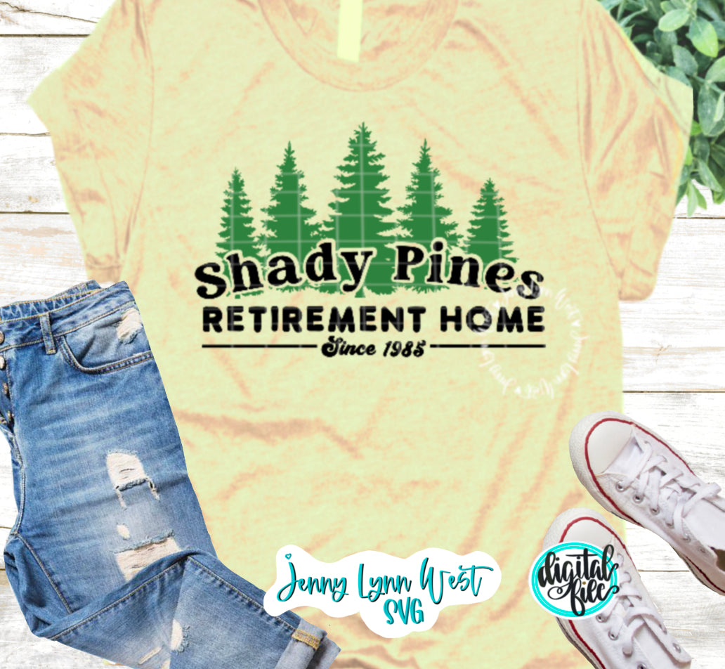 Shady Pines Retirement Home Golden Girls SVG DXF PNG