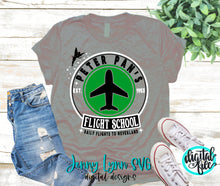 Load image into Gallery viewer, Peter Pan’s Flight School SVG DXF PNG
