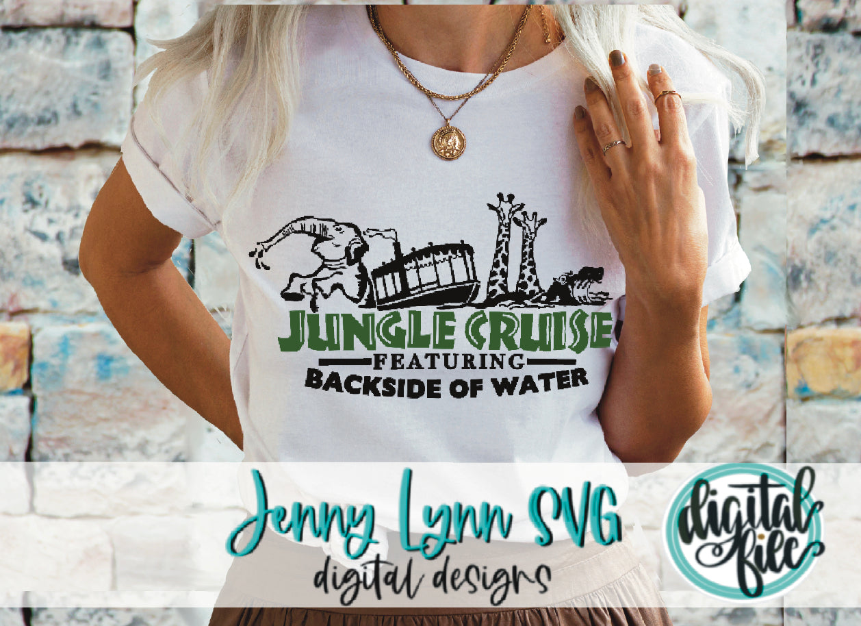 Jungle Cruise Ride Back side of Water SVG PNG DXF