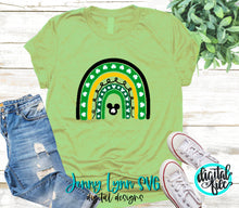 Load image into Gallery viewer, St Patricks Day Rainbow Mickey SVG DXF PNG
