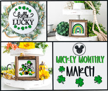 Load image into Gallery viewer, Mickey Monthly March St Patricks Day Bundle
