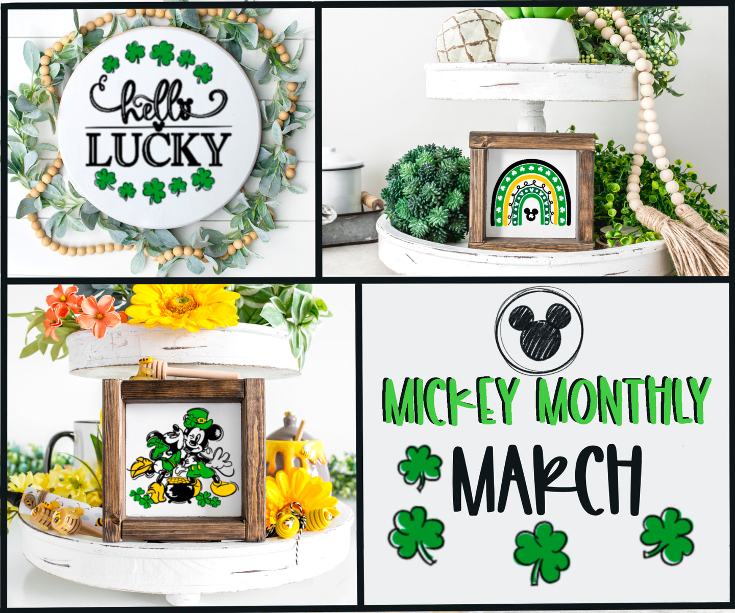 Mickey Monthly March St Patricks Day Bundle