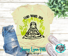 Load image into Gallery viewer, Sloth Yoga Find Your Joy SVG DXF PNG
