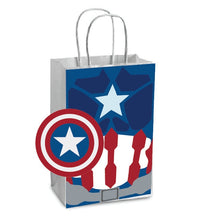 Load image into Gallery viewer, Avengers Party Favor Bags Printable PNG Superhero Marvel Favor Bags Hulk Iron Man Thor Spiderman Captain America Birthday 5 Party Bags Print
