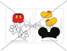 Load image into Gallery viewer, Mickey Mouse Party Favor Bags Printable PNG
