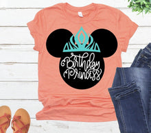 Load image into Gallery viewer, Birthday Princess Crown Elsa Frozen SVG DXF PNG
