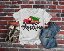 Load image into Gallery viewer, Mickey Mouse Christmas SVG Mickey&#39;s Christmas Tree Farm Truck SVG Hand Lettered Silhouette Cricut Cut File Design Merry Christmas Sign
