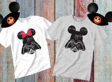 Load image into Gallery viewer, Star Wars SVG Shirt Darth Vadar Minnie Mickey Couples Shirts DisneySVG  Iron On Cricut Printable Digital Shirt Cut File Silhouette PNG
