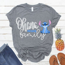 Load image into Gallery viewer, Stitch SVG Disney Shirt Ohana Means Family SVG DXF PNG
