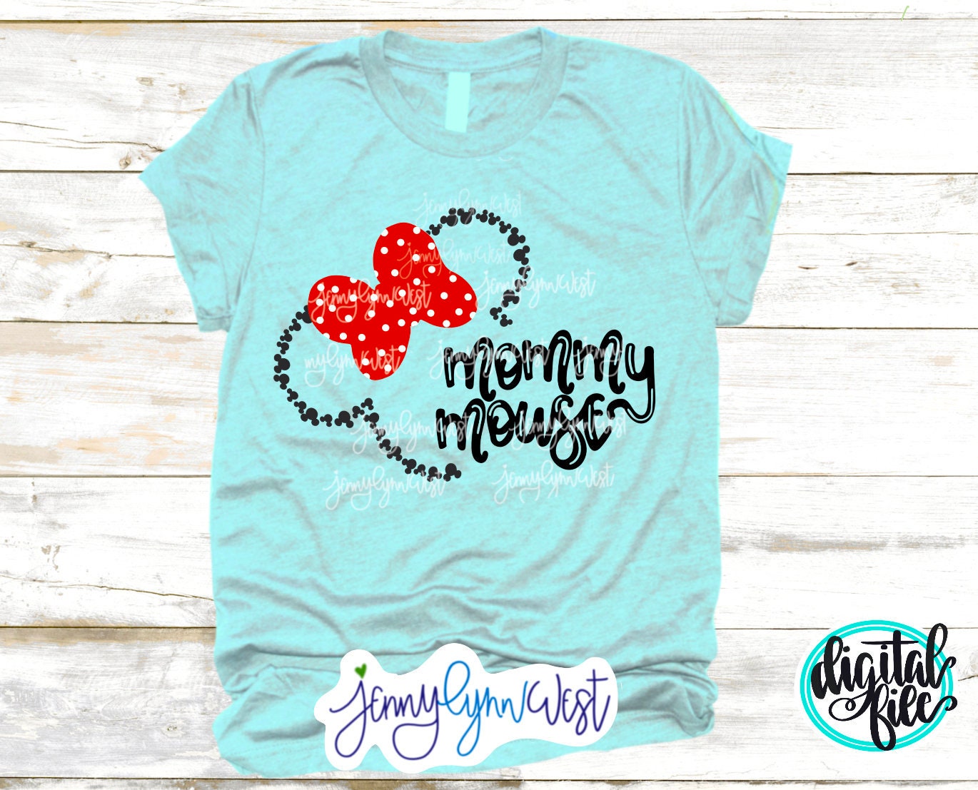 Disney Parks Mommy Mouse Mickey Heads SVG DXF PNG