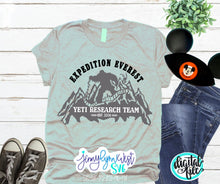 Load image into Gallery viewer, Expedition Everest Disneyworld Ride Yeti Research Team SVG PNG DXF
