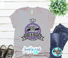 Load image into Gallery viewer, Carl and Ellie Shirt Up SVG World Park Shirt Grape Soda Cut File Iron On Shirt Carl and Ellie Travel Shirt Screenprint PNG Cut File SVG
