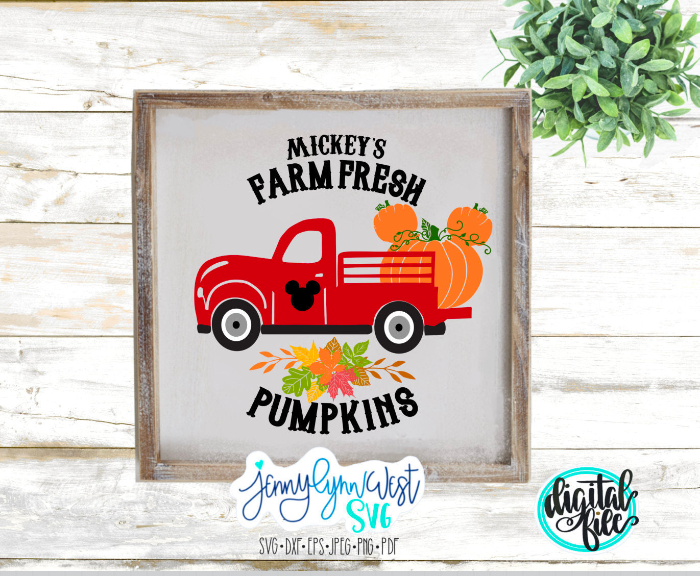 Disney fall svg, Mickey Mouse red truck svg, Mickey Mouse pumpkins, Mickey Mouse thanksgiving