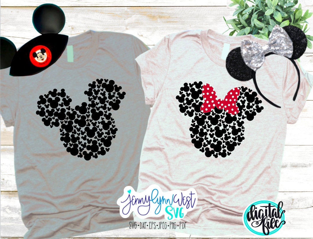 Mickey and Minnie SVG DXF PNG