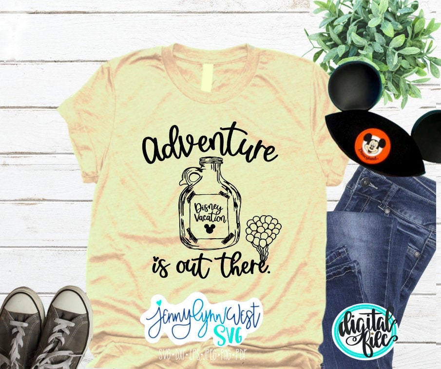 Disney UP Adventure is Out There Up Jar SVG DXF PNG