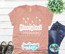 Load image into Gallery viewer, Disneyland Sign SVG Happiest Place On Earth Disneyland Sign Cut File Cricut SVG DXF Png Iron On Cut File Sign Svg
