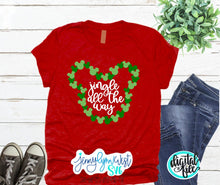 Load image into Gallery viewer, Jingle All the Way Christmas SVG Mickey Mouse Heads Jingle All the Way Christmas Iron on Shirt Disneyworld Disneyland Digital Cut File SVG
