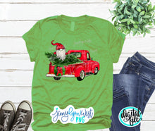 Load image into Gallery viewer, Christmas PNG Gnome Tree Red Pickup Truck Farmhouse PNG
