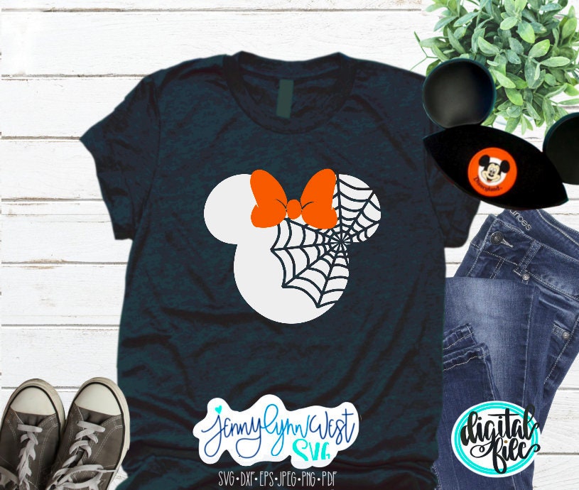 Disney Halloween SVG Minnie Mouse SVG DXF PNG