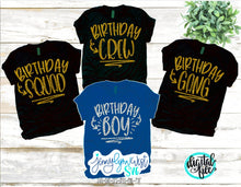 Load image into Gallery viewer, Birthday Bundle Boy Birthday Girl Party Crew Squad SVG DXF PNG
