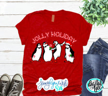 Load image into Gallery viewer, Christmas Jolly Holiday Mary Poppins Penguins SVG DXF PNG
