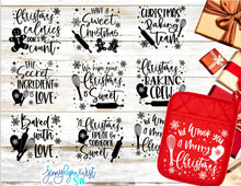 Load image into Gallery viewer, Christmas Pot Holder Bundle SVG PNG DXF
