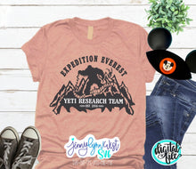 Load image into Gallery viewer, Expedition Everest Disneyworld Ride Yeti Research Team  Silhouette Cricut Cut file Sublimation Png DXF Animal Kingdom Shirt
