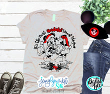 Load image into Gallery viewer, Disney Christmas Mickey and Minnie Most Wonderful Time of Year SVG DXF PNG
