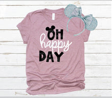 Load image into Gallery viewer, Oh Happy Day SVG Mickey Mouse Disneyland Digital File Cricut Cut file Silhouette Iron On Park Shirts Family Shirts Mickey Mouse Oh Happy Day
