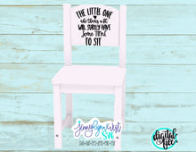 Load image into Gallery viewer, Time Out SVG Little One SVG Time Out Sign Cute Digital Download Cut file Clipart Transfer Silhouette Cricut Kids Svg Png Time Out Bench
