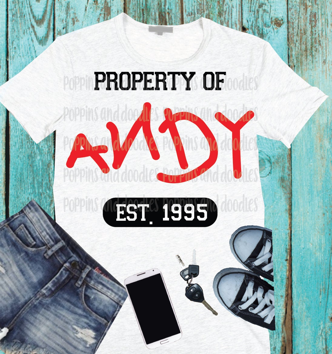 Toy Story Property of Andy SVG DXF PNG