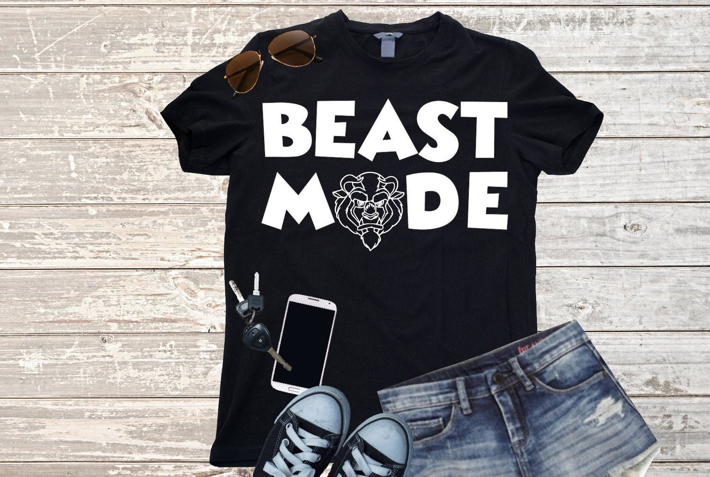 Beast Mode SVG Beauty and Beast SVG Digital File Silhouette Cricut Sublimation Beast Cut file Silhouette Beast Mode Download