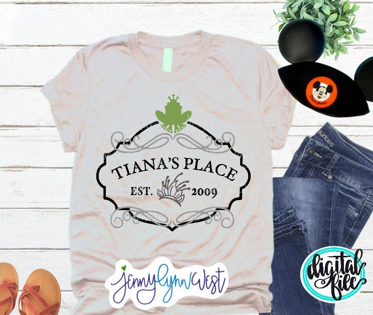 Tiana’s Place Disney SVG The Princess and the Frog SVG DXF PNG