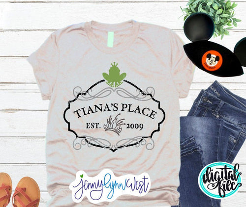 Tiana’s Place SVG The Princess and the Frog Silhouette Cricut Cut file SVG Silhouette Princess Tiana Download DXF png svg
