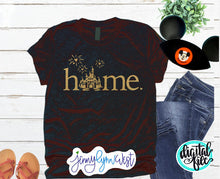 Load image into Gallery viewer, Disneyland HOME Castle Digital File Cut File Disneyland HOME Cut File Silhouette Cricut Shirt SVG dxf png
