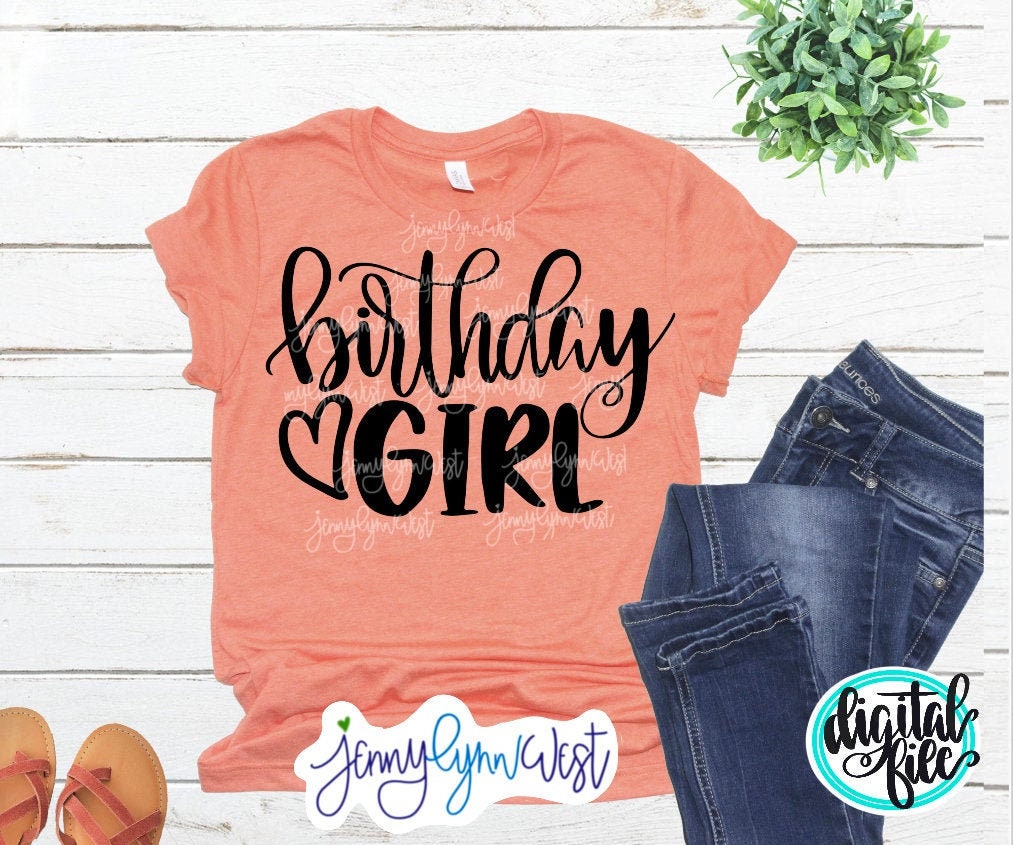 Birthday Girl SVG Birthday Party Birthday Squad SVG DXF PNG