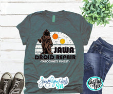 Load image into Gallery viewer, StarWars SVG Shirt Jawa Droid Iron On Cricut Sublimation Digital Shirt Cut File Silhouette StarWars Galaxy Edge SVG PNG
