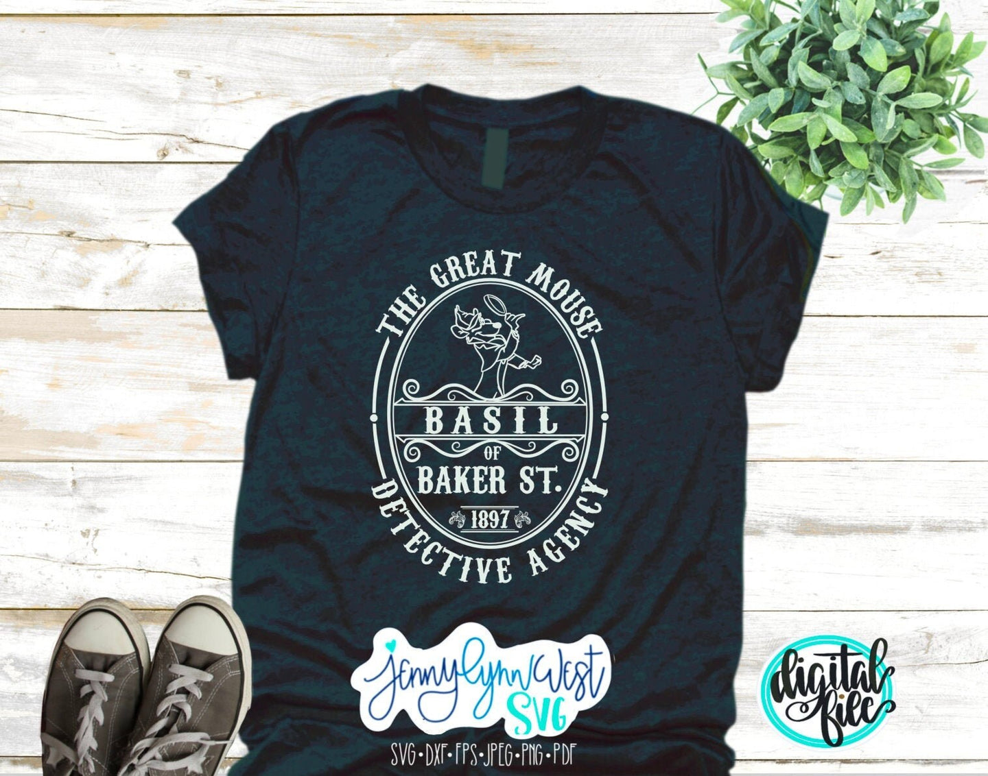 The Great Mouse Detective SVG DisneySVG Basil of Baker Street Shirt Silhouette Cricut Mouse Detective Cut file Professions SVG Png