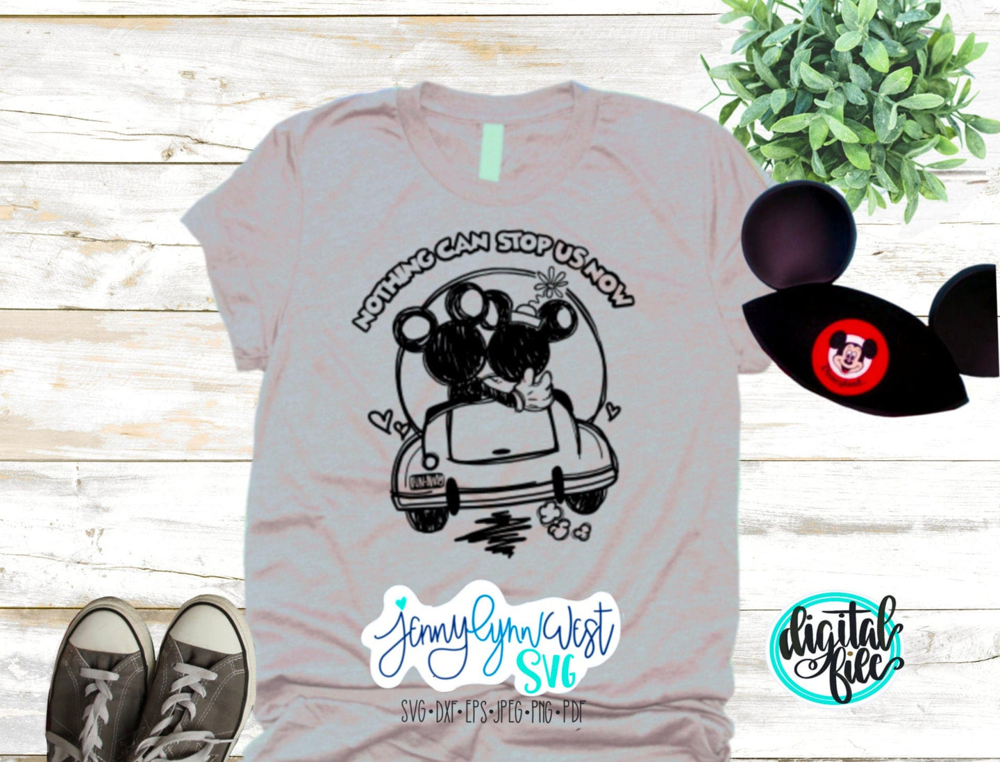 Mickey and Minnie Runaway Railway SVG Nothing Can Stop Us Now SVG DXF PNG