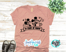 Load image into Gallery viewer, DisneyWorld 50th Anniversary 50 Years of Magic Mickey and Minnie Runaway Railway SVG DXF PNG
