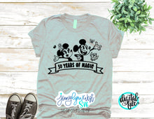 Load image into Gallery viewer, DisneyWorld 50th Anniversary 50 Years of Magic Mickey and Minnie Runaway Railway SVG PNG Dxf Silhouette Cricut Cut File Sublimation SVG
