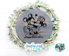 Load image into Gallery viewer, Mickey and Minnie Love SVG DXF PNG
