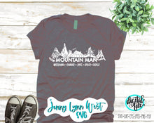 Load image into Gallery viewer, Mountain Man Both Parks SVG DXF PNG
