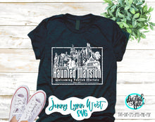 Load image into Gallery viewer, Haunted Mansion WDW Ride DisneyWorld Ride SVG Silhouette Cricut Cut file Dxf Welcome Foolish Mortals Ride Png Haunted Mansion Shirt SVG
