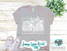 Load image into Gallery viewer, Haunted Mansion WDW Ride DisneyWorld Ride SVG Silhouette Cricut Cut file Dxf Welcome Foolish Mortals Ride Png Haunted Mansion Shirt SVG
