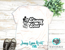 Load image into Gallery viewer, DisneyDad SVG Dad Mickey Mouse Sketch Dad Vacation Shirts Digital File SVG Sublimation PNG Silhouette Cricut Shirt File
