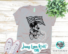 Load image into Gallery viewer, Patriotic America  Mickey Mouse SVG DXF PNG
